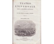 TEATRO UNIVERSALE raccolta enciclopedica e scenografica pubblicata da una societÃ  di librai italiani, Anno IV