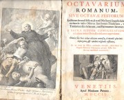 Octavarium Romanum, sive Octavae Festorum; Lectiones secondi scilicet, & tertii Nocturni singulis di ...