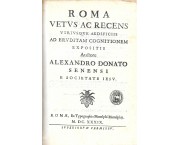Roma vetus ac recens utriusque aedificiis ad eruditam cognitionem expositis