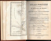 Atlas portatif et complet du royaume de France, contenant les quatre-vingt-six cartes des départements, précédées d'une carte générale ; avec un texte en regard de chacune d'elles