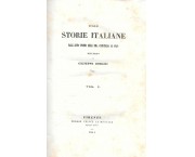 Sulle storie italiane dall'anno primo dell'era cristiana al 1840, voll. 1Â° e 2Â° (di 5)