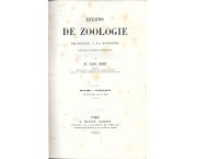 Leçons de zoologie professees a' la Sorbonne. Anatomie - Phisiologie