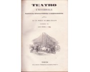 TEATRO UNIVERSALE raccolta enciclopedica e scenografica pubblicata da una società di librai italiani, Anno X