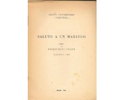 Saluto a un maestro. Scritti di Gioacchino Volpe con una lettera di A. Soffici