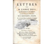 Lettres de l'abbé de*** ex-professeur en hebreu en l'université de*** au Sr Kennicott, anglois, de ...