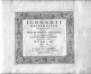 Iconarii universalis tentamen, seu rerum omnium imagines, in aere elegantius incisae, ac ordine litterarum disposite, tomus IV