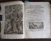Historia Almi Ferrariae Gymnasii In duas partes divisa, Eminentiss. Reverendiss. Principi D. Thomae  ...