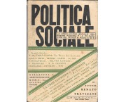 Politica Sociale - rivista mensile. Anno III n° 10 - 11