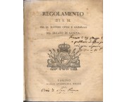 Regolamento di S. M. per le materie civili e criminali nel Ducato di Genova, 2 parti in 1 volume